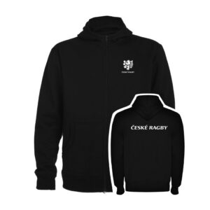 Klokanka zip České Ragby (1s) - černá