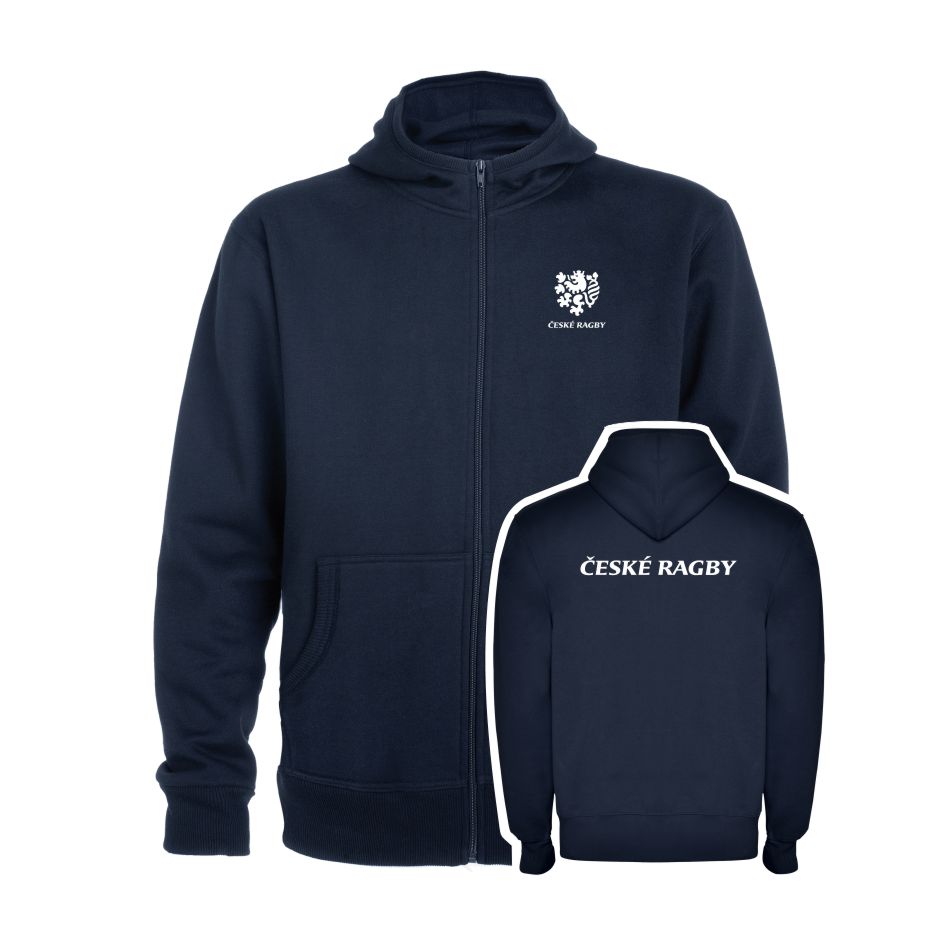 Klokanka zip České Ragby (1Bs) - modrá